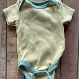 Retro Yellow Short Sleeve Onesie | Chick Pea