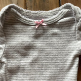 Striped Grey Short Sleeve Onesie | Carter's