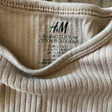 Organic Beige Ribbed Long Sleeve | 2T | H&M