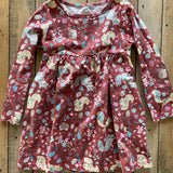 Woodland Creatures Long Sleeve Dress | Wonder Nation