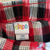 Red Plaid Shorts | 12-18 mo | Circo