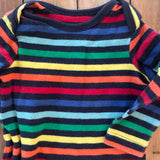 Rainbow Stripe Onesie | 6-9 mo | Primary