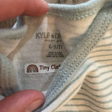 Blue Stripe Onesie | 6-9 mo | Kyle & Deena