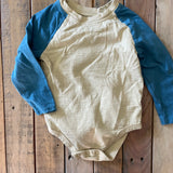 Baseball Long Sleeve Onesie | 12-18 mo | Garanimals