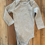 Gray Ribbed Onesie | 6-9 mo | Carter's