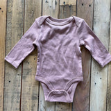 Dark Pink Long Sleeve Onesie | Cloud Island