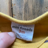 Yellow Striped Long Sleeve Onesie | Mini Threads