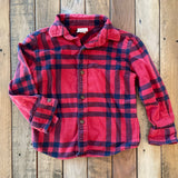 Plaid Red Long Sleeve Shirt| 4T | Jumping Beans