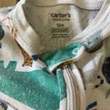 Wild Animals Zip Up Pajama | 9-12 mo | Carter's