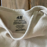Organic Long Sleeve Onesie | 9-12 mo | H&M
