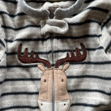 Fleece Zip Up Moose Pajama | Carter's