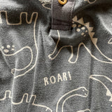Short Sleeve Dino Henley Onesie | Garanimals