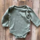 Olive Green Long Sleeve Onesie | HB