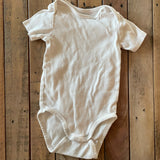 Organic White Short Sleeve Onesie | 2T | H&M