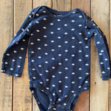Long Sleeve Football Onesie | 18-24 mo | Carter's