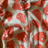Spooky Ghost Zip Up Pajama | 12-18 mo | Gap