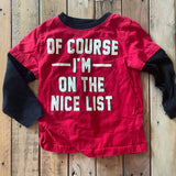 Of Course I'm on the Nice List | 3T | Okie Dokie