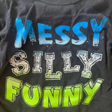 Messy Silly Funny Long Sleeve | 3T | Garanimals