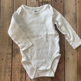 White Onesie | 9-12 mo | H&M