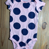 Navy and Pink Polka Dot Onesie | Carter's
