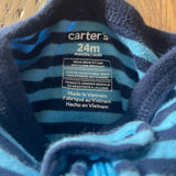 Striped Fire Truck Zip Up Pajama | 18-24 mo | Carter's