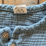 Blue Muslin Long Sleeve | 9-12 mo