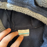 Fleece Navy Blue Zip Up Pajama | 18-24 mo