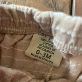 Organic Beige Mom Shorts | 0-3 mo | Easy Peasy
