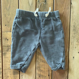 Organic Grey Joggers | 0-3 mo | Rabbit + Bear