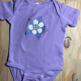 Colorado Columbine Flower Onesie
