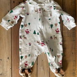 Winter Holiday Zip Up Pajama | 0-3 mo | Carter's