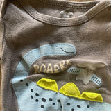 Roar Short Sleeve Onesie | 0-3 mo | Gerber