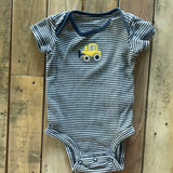 Striped Truck Sleeve Onesie | 0-3 mo | Carter's
