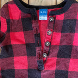 Mountain Plaid Thermal Romper | Old Navy
