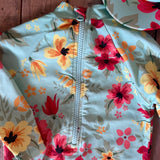 Hawaiian Vacation Swim Romper with Hat