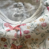 Pink Flowers Snap Up Romper | 6-9 mo | Carter's