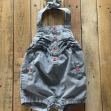 Denim Halter Romper | 3-6 months | Gymboree