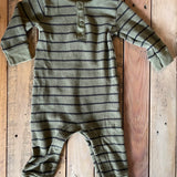Green Striped Thermal Romper | Carter's