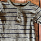 Green Striped Thermal Romper | Carter's