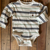 Striped Long Sleeve Onesie | Baby Gap