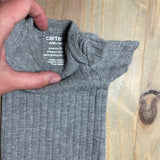 Dark Grey Ribbed Short Sleeve Onesie | Carter's