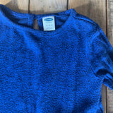 Blue Velvet Ruffle Long Sleeve | 12-18 mo | Old Navy