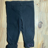 Black Foldover Heart Pants | Circo