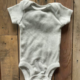 Plain Grey Short Sleeve Onesie | newborn | Carter's