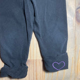Black Foldover Heart Pants | Circo
