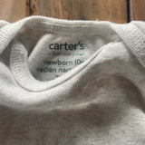 Plain Grey Short Sleeve Onesie | newborn | Carter's