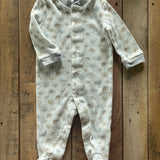 Little Elephant Snap Up Romper | 0-3 mo | Le Top Bebe