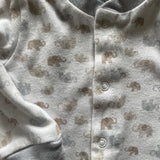 Little Elephant Snap Up Romper | 0-3 mo | Le Top Bebe