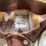 Football Zip Up Pajama | 0-3 mo | Burts Bees