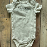 Short Sleeve Onesie | 0-3 mo | Calvin Klein